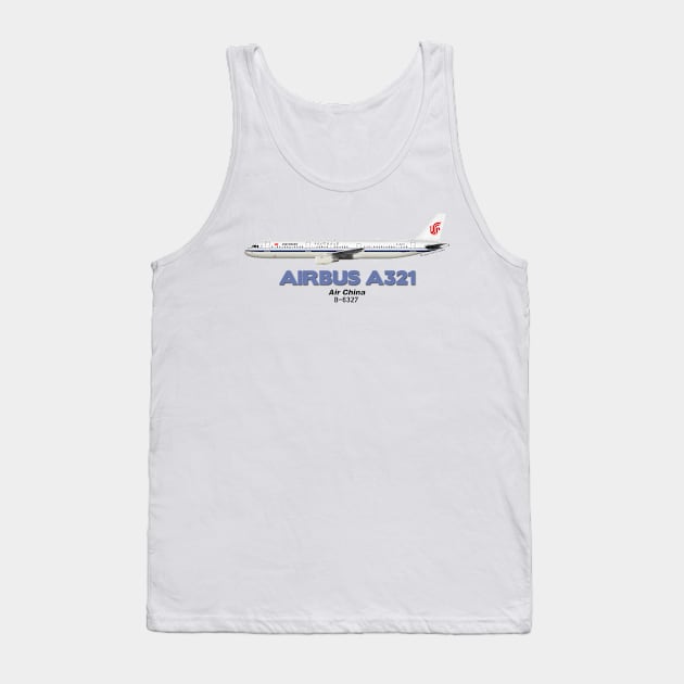 Airbus A321 - Air China Tank Top by TheArtofFlying